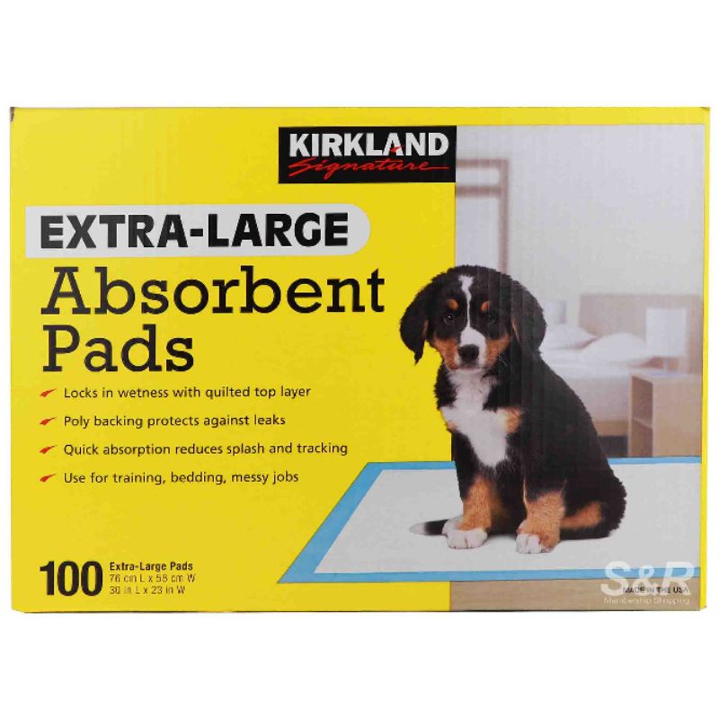 Kirkland Signature ExtraLarge Absorbent Pads 100pcs Shopee Philippines