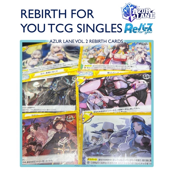 Rebirth For You TCG Singles - Azur Lane Volume 2 Rebirth Cards ...