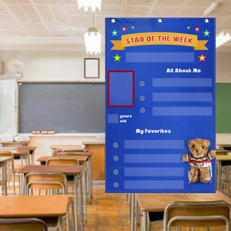 COLO Classroom Star Student Poster Set Hanging Pocket Chart Set Ideal ...
