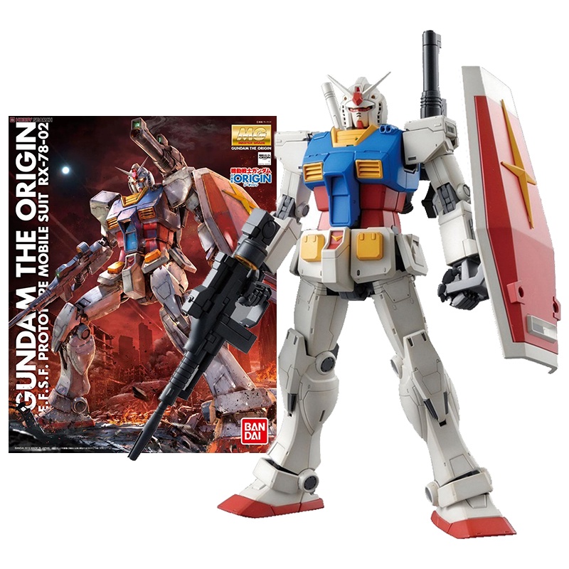 Bandai Genuine Gundam Model Kit Anime Figure MG 1/100 RX-78-2 Gundam ...