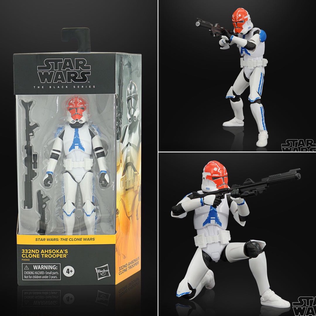 Hasbro Star Wars The Black Series The Clone Wars 332nd Ahsoka's Clone Trooper 6" Shopee