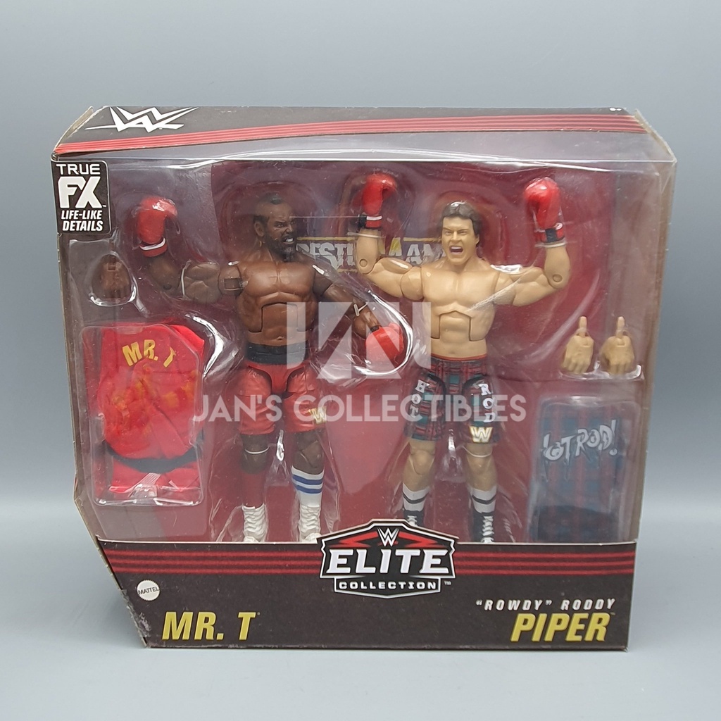 WWE 2pk Mr. T & Rowdy Roddy popular Piper Elite