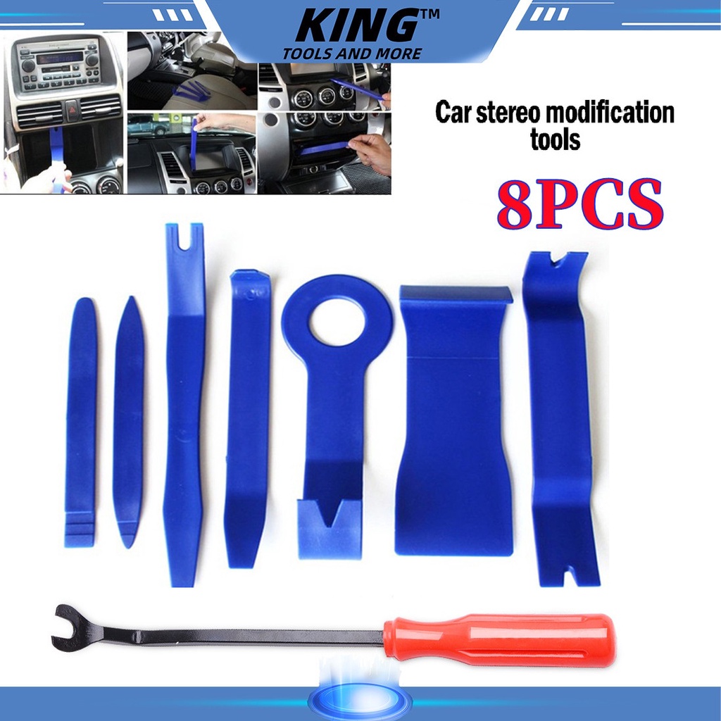 8pcs Auto Car Door Panel Removal Tool Kit Audio Trim Radio Install