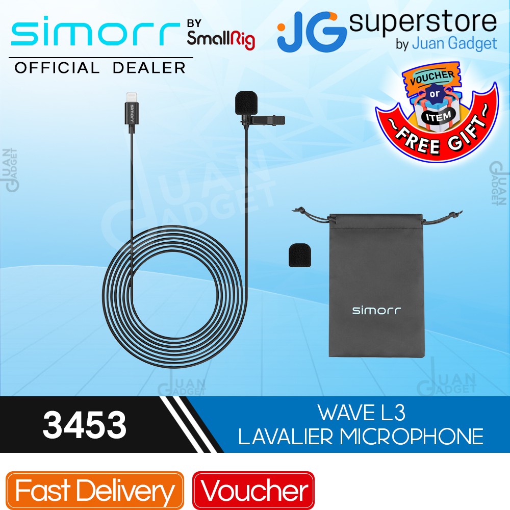 Prezzo SmallRig 3453 - Microfono lavalier Simorr Wave L3 Smallrig