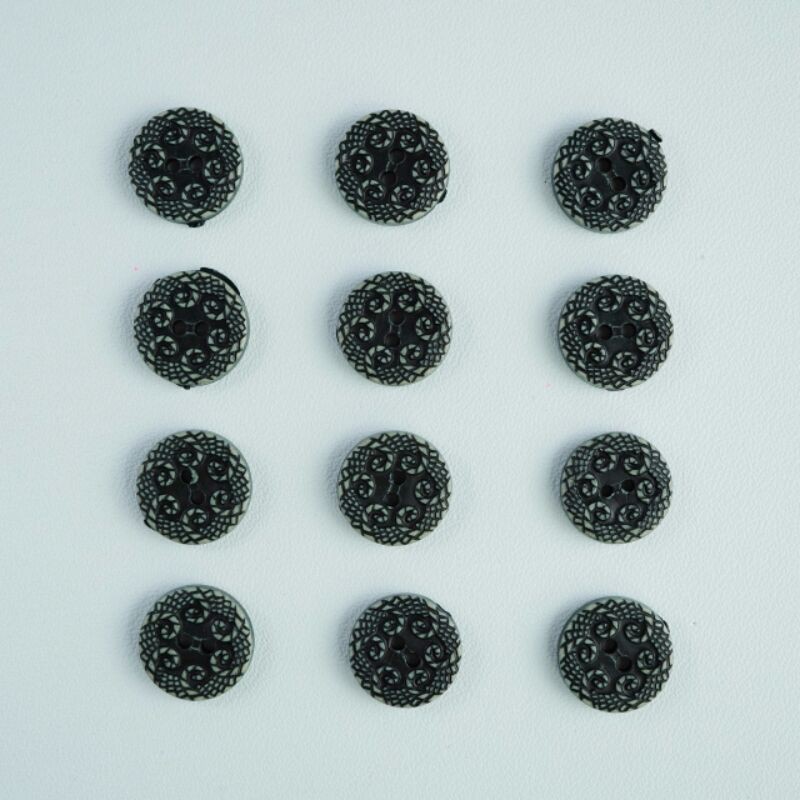 KEMEJA Patterned Shirt Buttons / Batik Buttons (1 dozen) | Shopee ...