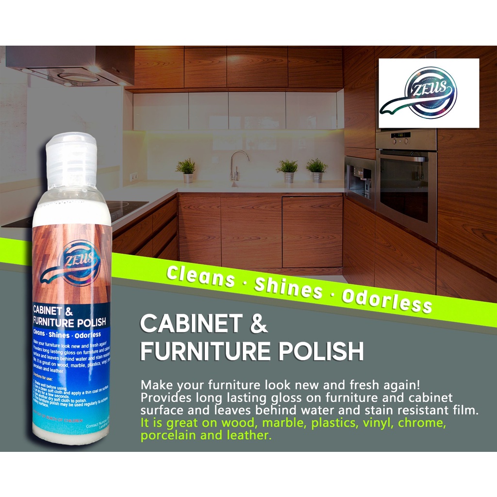 2022zeus Cabinet And Furniture Polish   Cleaner 100 Ml 