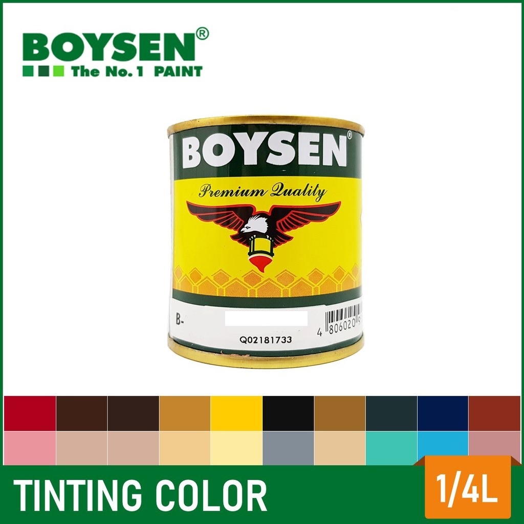 BOYSEN TINTING COLOR 1/4 LITER OIL BASED (PANG MIX NG KULAY FOR OIL
