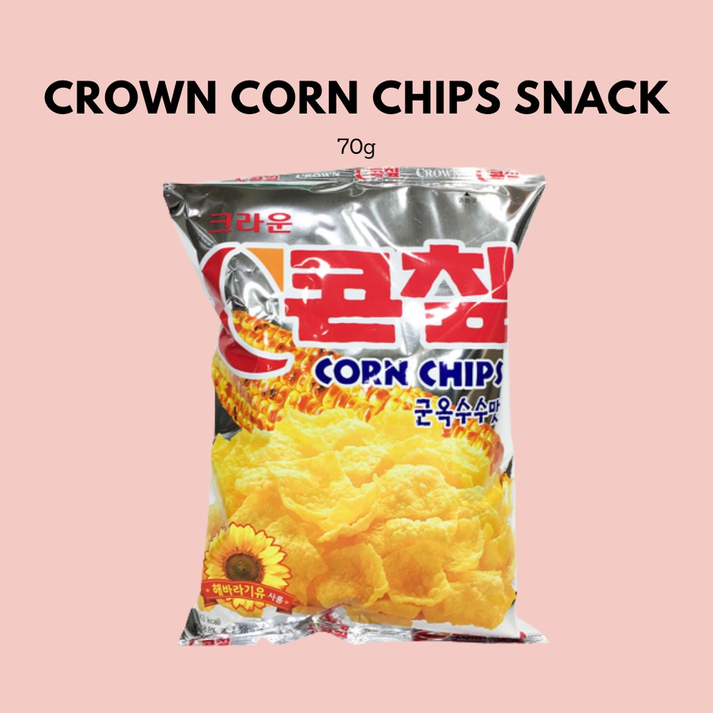 Crown Corn Chips Snack from Korea 70g Shopee Philippines
