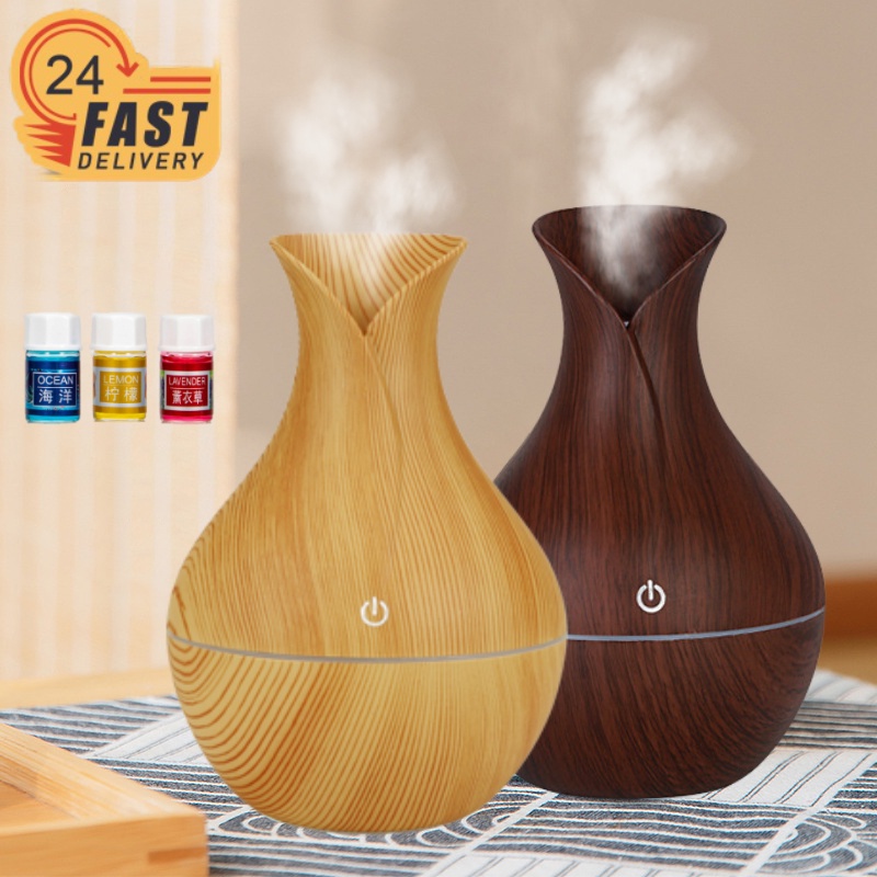 130ml 7LED Humidifier With Essential Oil Diffuser Aromatherapy Air ...