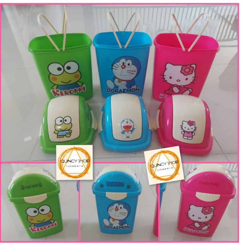 Hello kitty Doraemon Keroppi Big Trash Can | Shopee Philippines