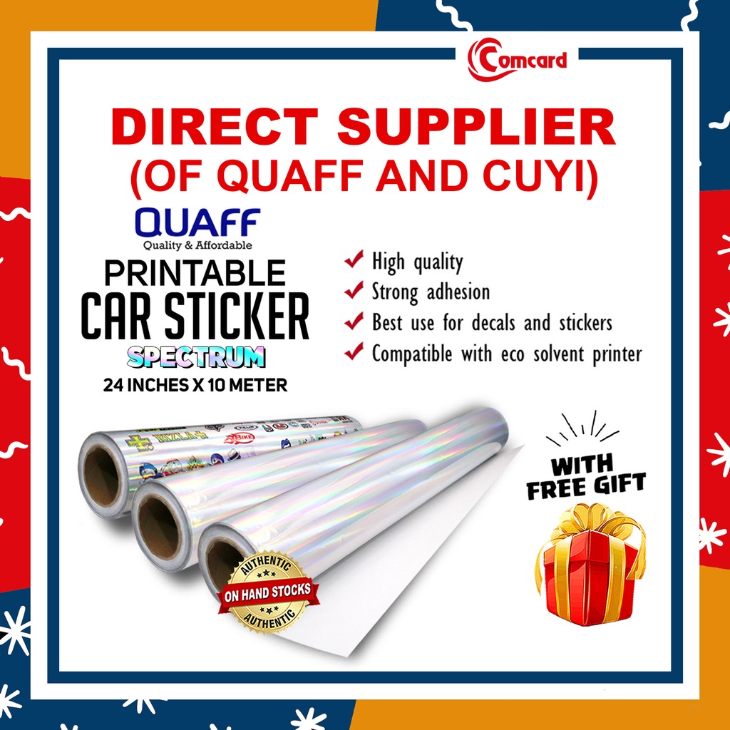 QUAFF Eco Solvent Printable Car Sticker Spectrum and Micro prism 24 ...