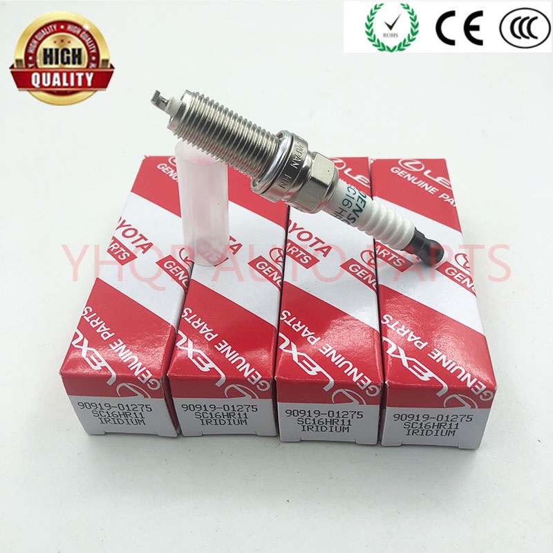 4PCS SC16HR11 Iridium Spark Plug For Toyota vios dual vvti 90919 01275