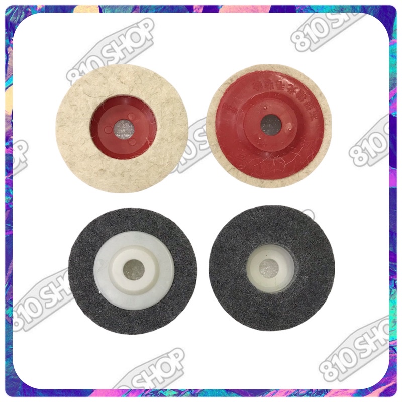 Buffing Felt Disc Cloth Wool Pad Wheel Polishing Glass scratches