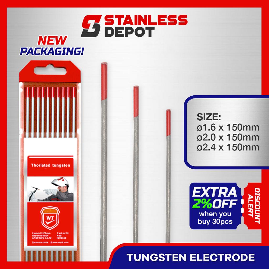 1PC Tungsten Electrode Tungsten Rod Tig Welding Rod Red Welding