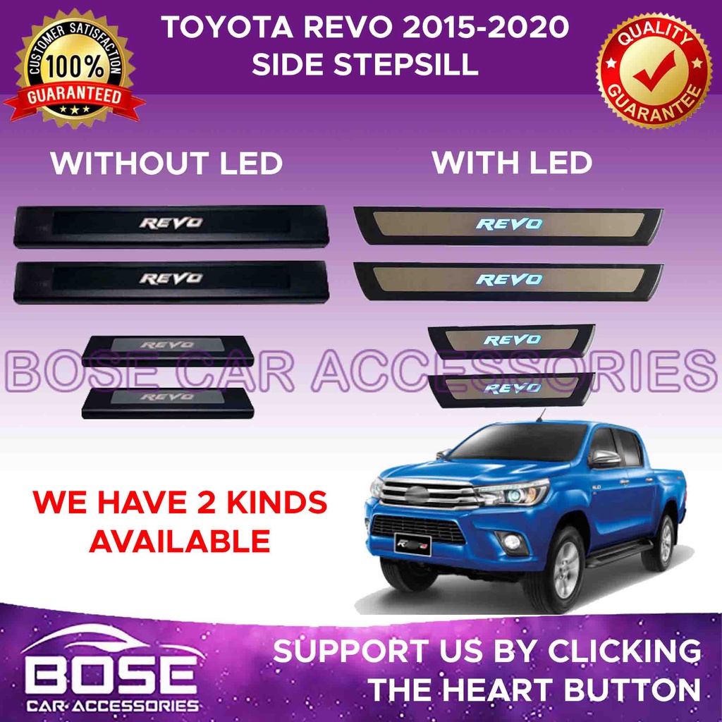 Toyota Hilux / Revo 2016 - Onwards Side Stepsill Door Scuffplate / Rear ...