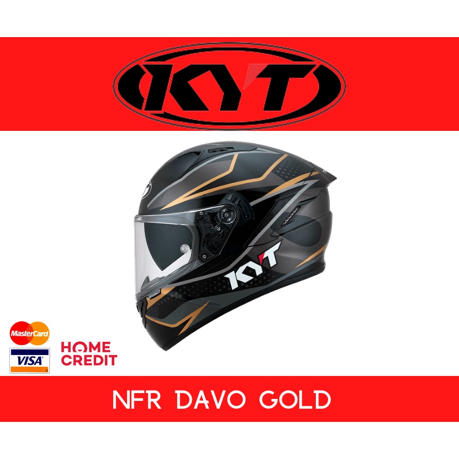 KYT NFR DAVO GOLD DUAL VISOR HELMET RIPPLE Shopee Philippines