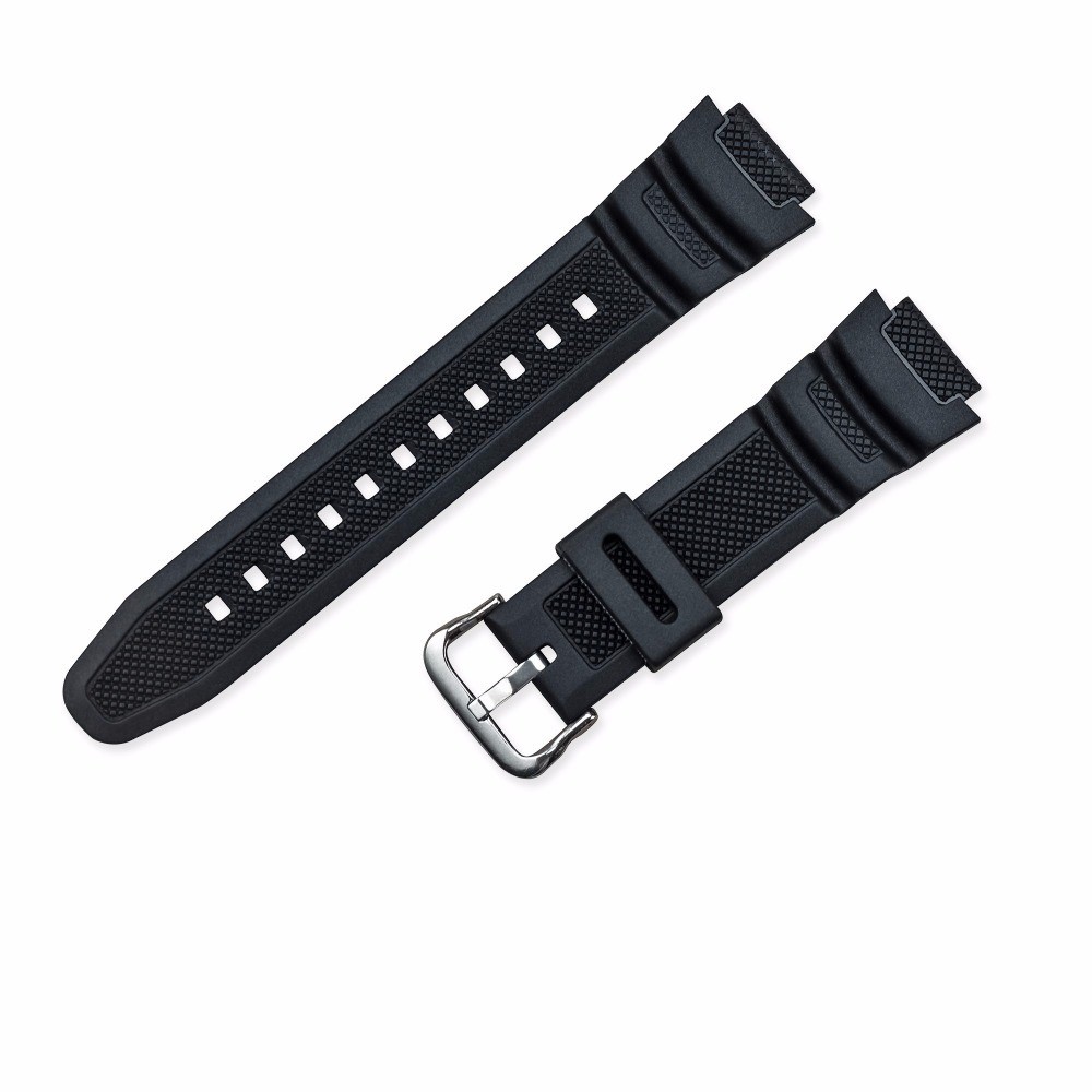 OliBoPo Ersatzarmband Für Casio Uhren - Wasserdicht Naturharz 18mm