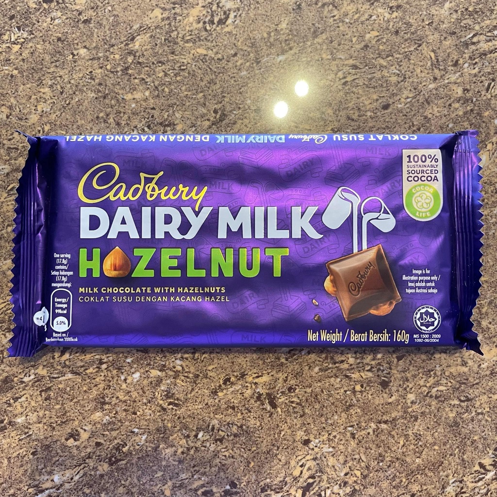 Cadbury Dairy Milk Hazelnut, 160g | Shopee Philippines