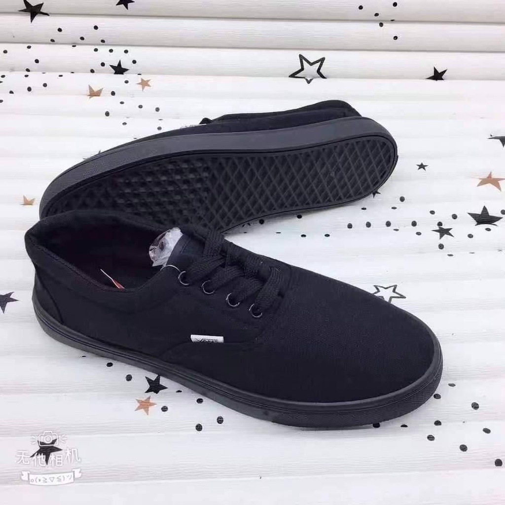 Vans black outlet flats