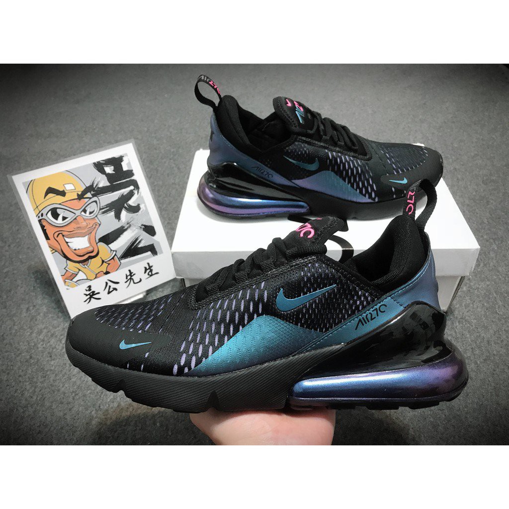 Nike air max 270 2025 black purple and blue