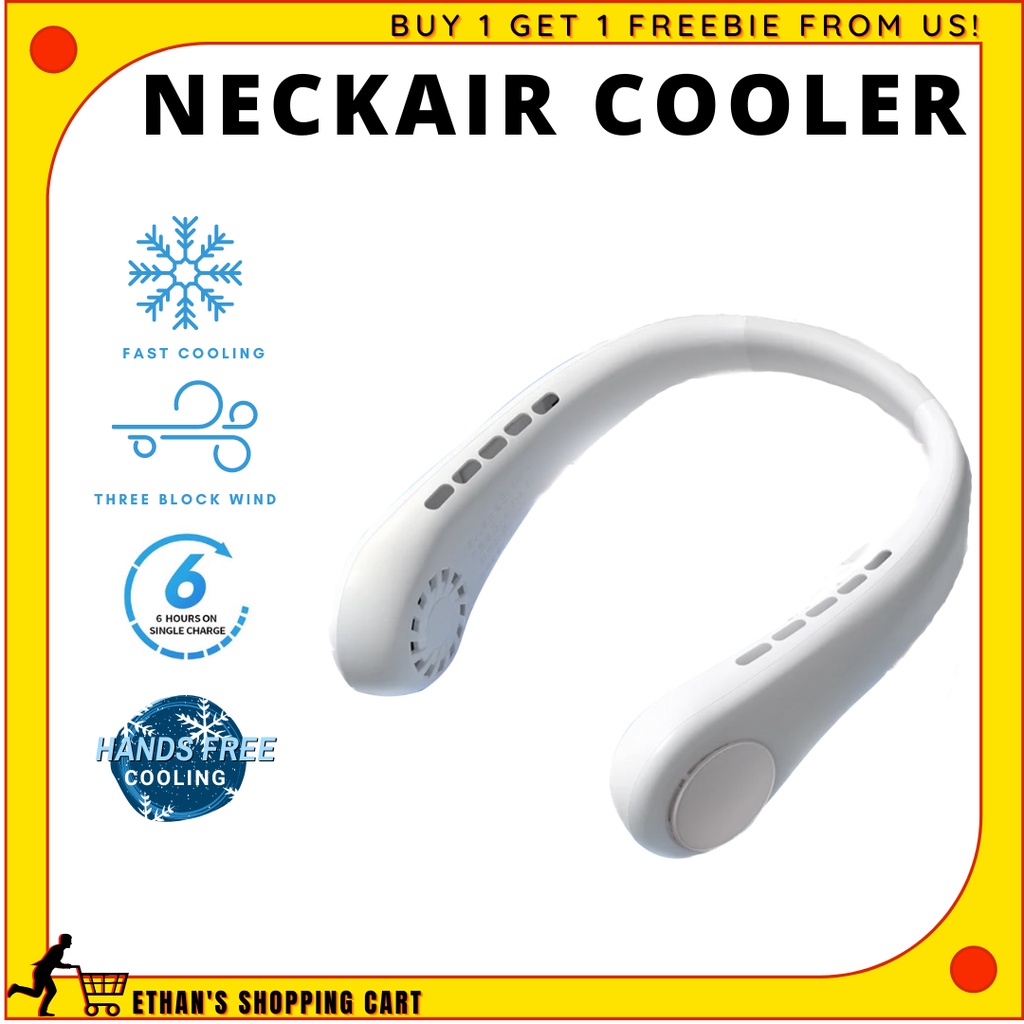 Ethan Sc. Arctic Air Cooler Fan, Neck Fan, Cordless Fan, Rechargeable