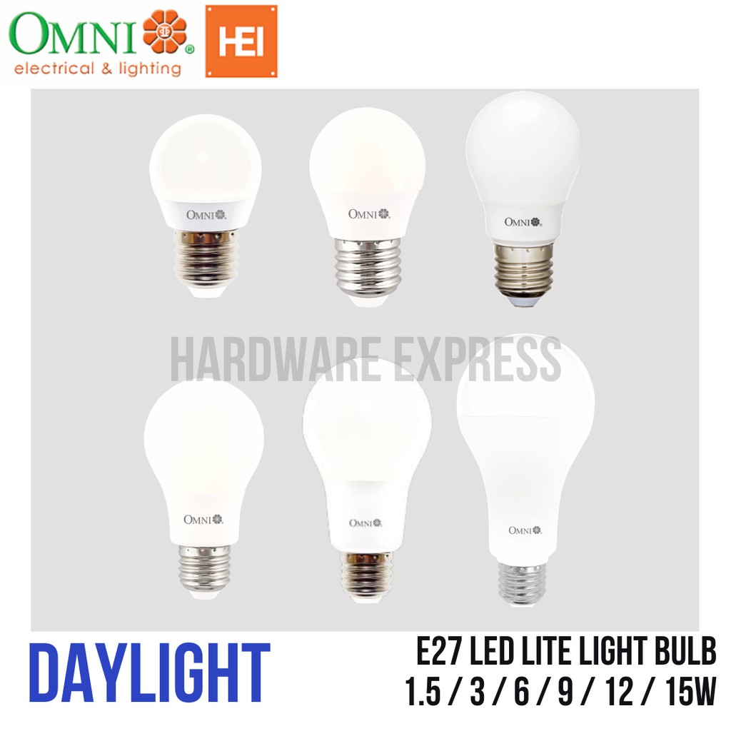 Omni E27 LED Lite Light Bulb DAYLIGHT | Shopee Philippines