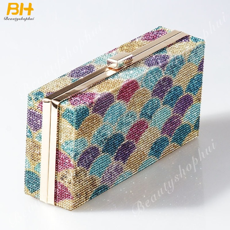 2024 New Ladies Rhinestone Evening Bag Fashion Women's Crossbody Small