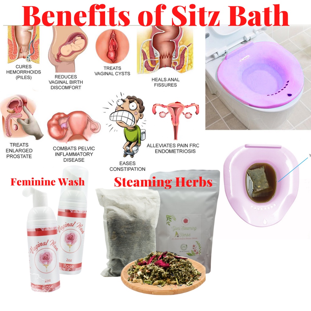 [Sitz Bath + Steam Herbs + Feminine Wash] Womb Cleaning Anti Bacteria