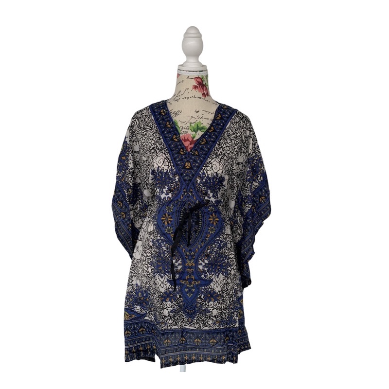 Mini kaftan silk dress | Shopee Philippines