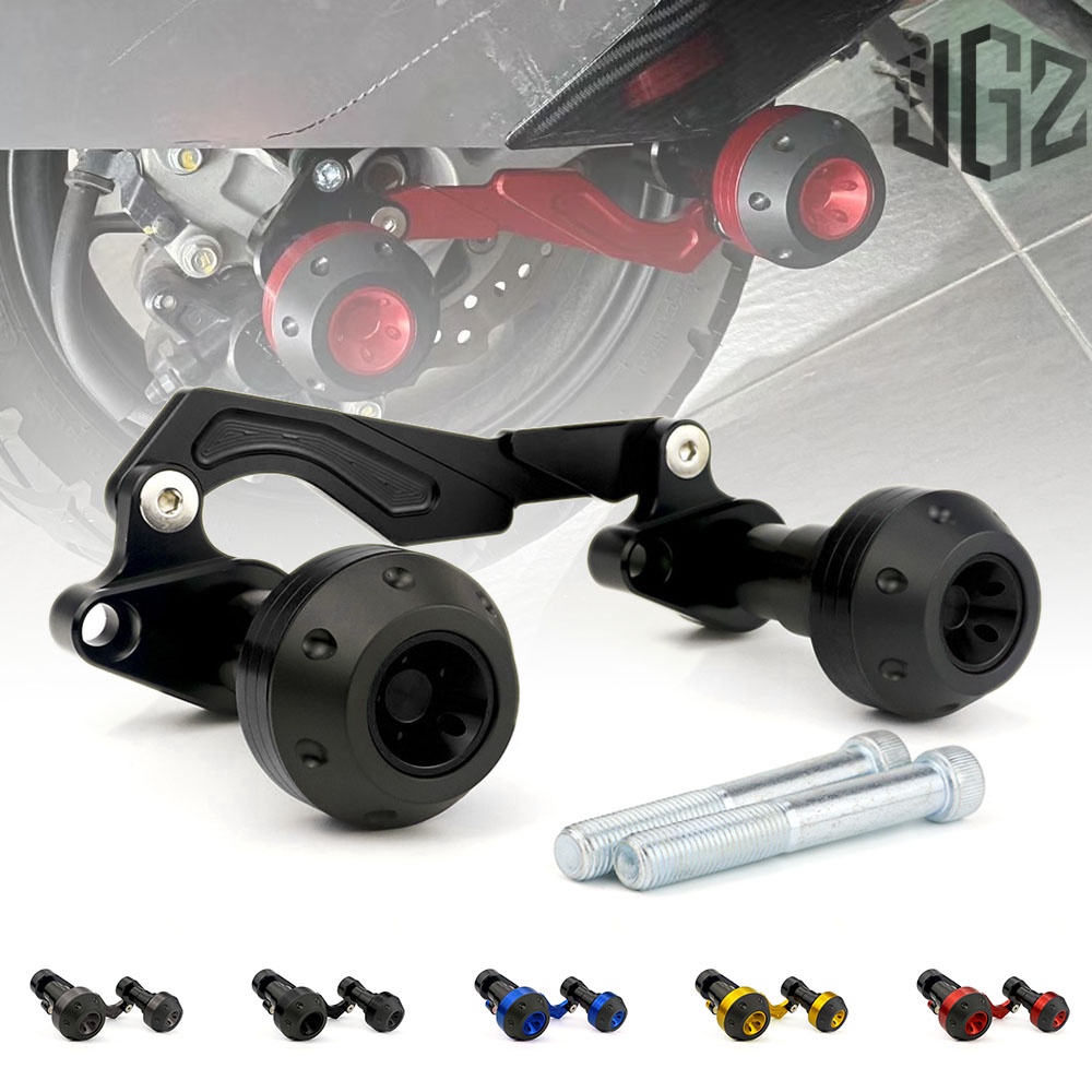 thumbnail image 2 of Hot Motorcycle Frame Sliders Shock Absorption Anti Crash Protector Fit 2 of 14
