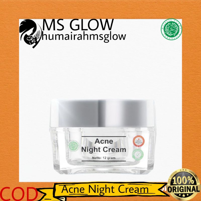 Ms Glow Acne Night Cream (Pimple Skin, Successful Shopee Philippines