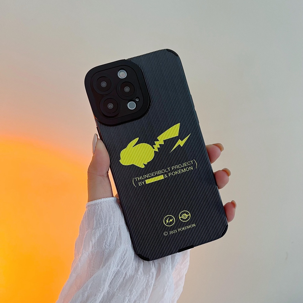 Lightning Pikachu THUNDERBOLT PROJECT BY FRGMT leather phone cases for  iphone 13 Pro Max i13 13pro 11ProMax i11 iX XS XR Xs MAX 7plus 8plus 12Pro  12