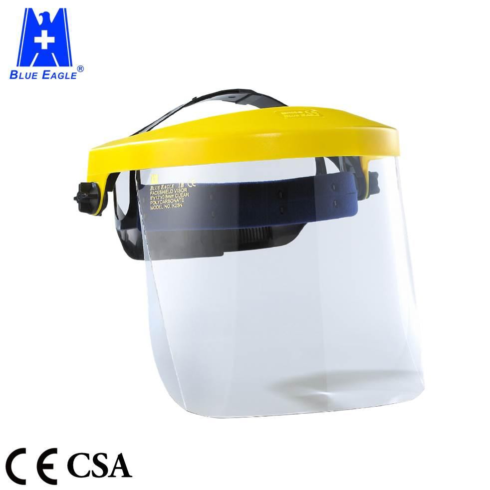 Blue Eagle K4 + K25N Clear Polycarbonate Face Shield Facemask Full Face