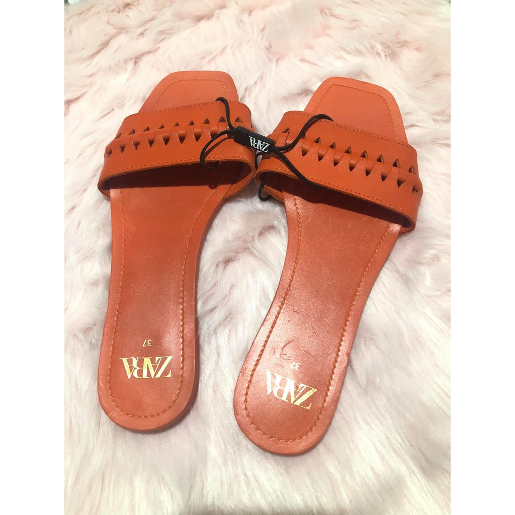 Zara sales orange sandals