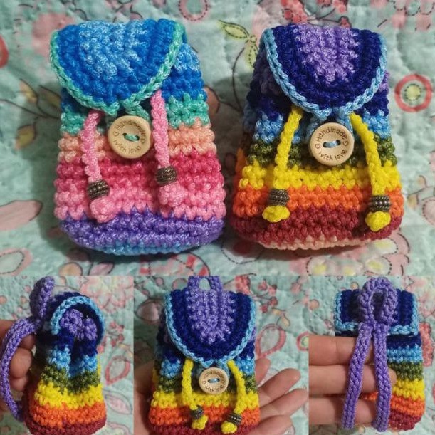 Mini bolsitas a online crochet