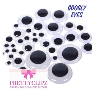 China Factory Mixed Size Black & White Wiggle Googly Eyes