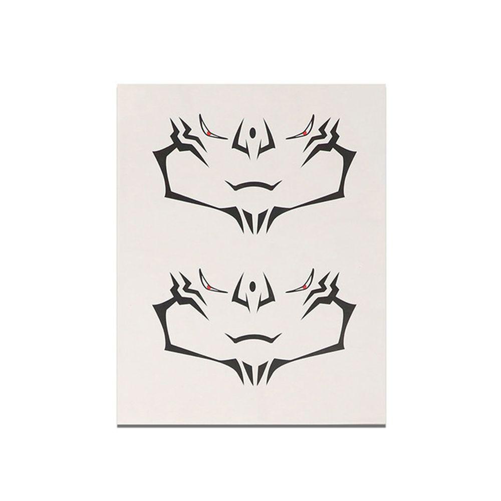 AVALENTINE Men Temporary Tattoos Waterproof Face Fake Tattoo Anime