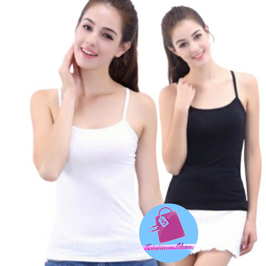 new sale!cotton plain sando girls Spaghettie starp adult innerwear for ...