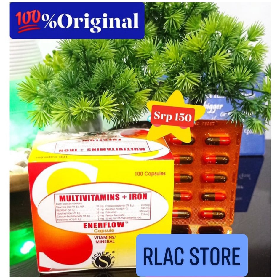 ENERFLOW [FERRO MAX] MULTIVITAMINS + IRON Capsules FDA DRP 176 SEP