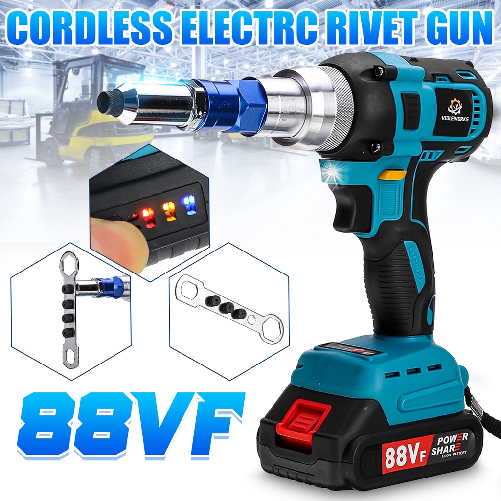 140 N.m Brushess Cordless Rivet Nut Guns Drill 2.4~5.0mm Automatic ...