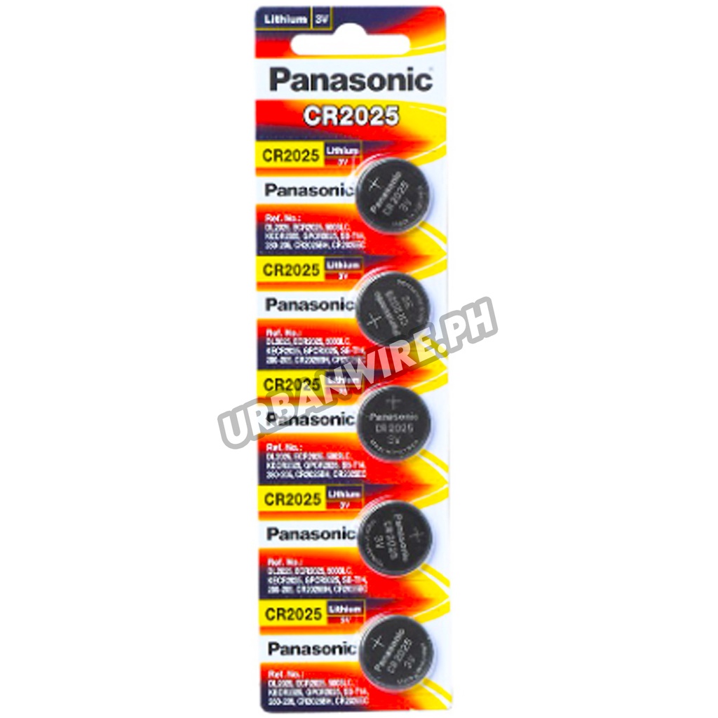 Panasonic CR2025 ECR2025 2025 Lithium Coin Cell Button Battery 3V 3 ...