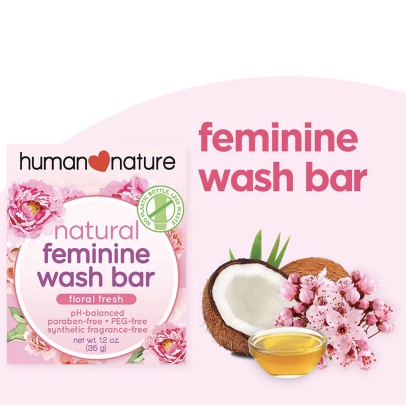 Human Nature Feminine Wash Bar 35g Shopee Philippines
