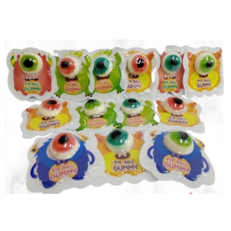 10 Pcs Scary Eye Eyes Eyeball Marshmallow Candy Gummy Each Halloween ...