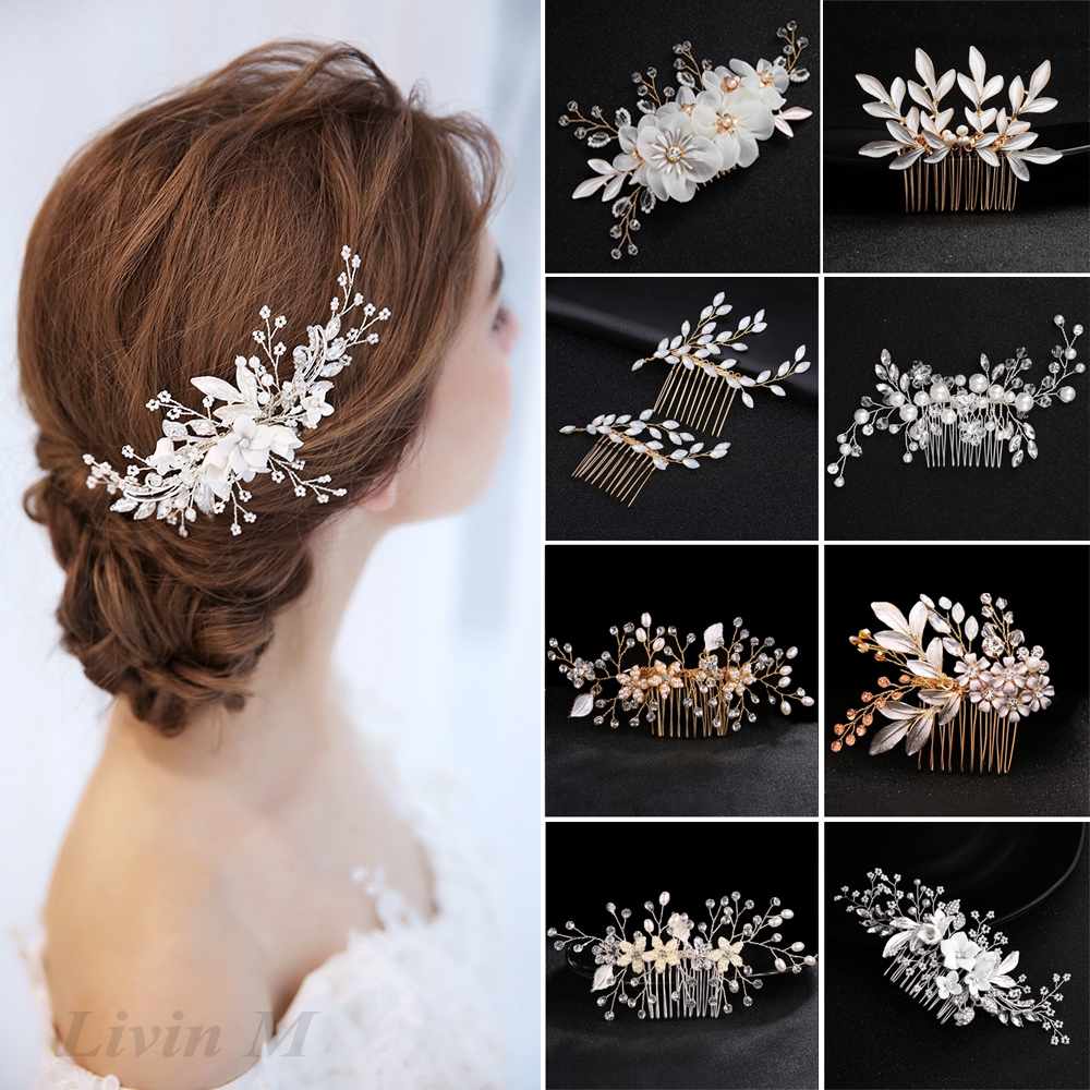 Elegant Bridal Hair Clips Haircomb Wedding Headpiece Hairpin Shopee Philippines