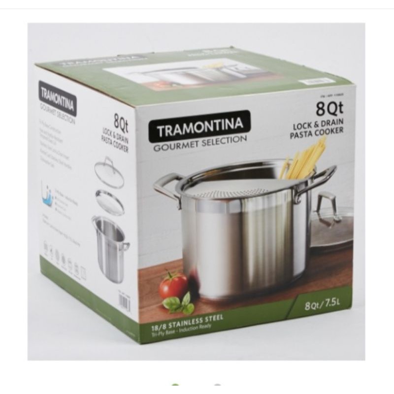 Tramontina 6-Quart Lock and Drain Pasta Pot