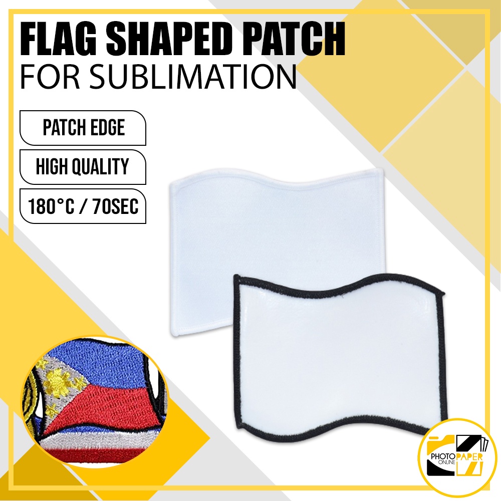 Sublimation Flag Shaped Patch Edge | Shopee Philippines
