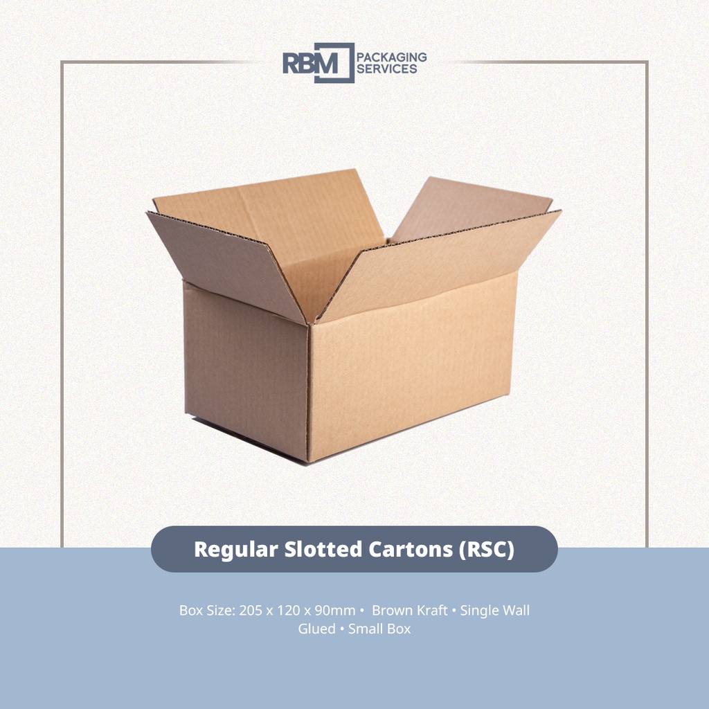 Generic Regular Slotted Box (RSC - Small) / 205 x120x90mm / 25 pcs ...