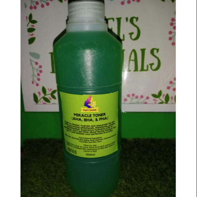 1 Liter MIRACLE TONER(AHA, PHA, BHA TONER) LIGHT YELLOW | Shopee ...