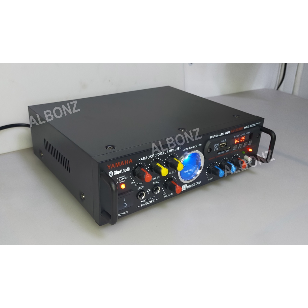Car Amplifier Yamaha AV-339BT Digital Karaoke AC/DC Stereo Amplifier ...