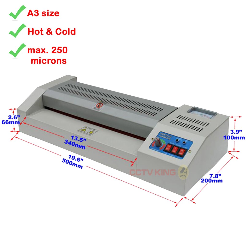 Yatai Heavy Duty Laminating Machine A3 Laminator With Temperature Meter ...